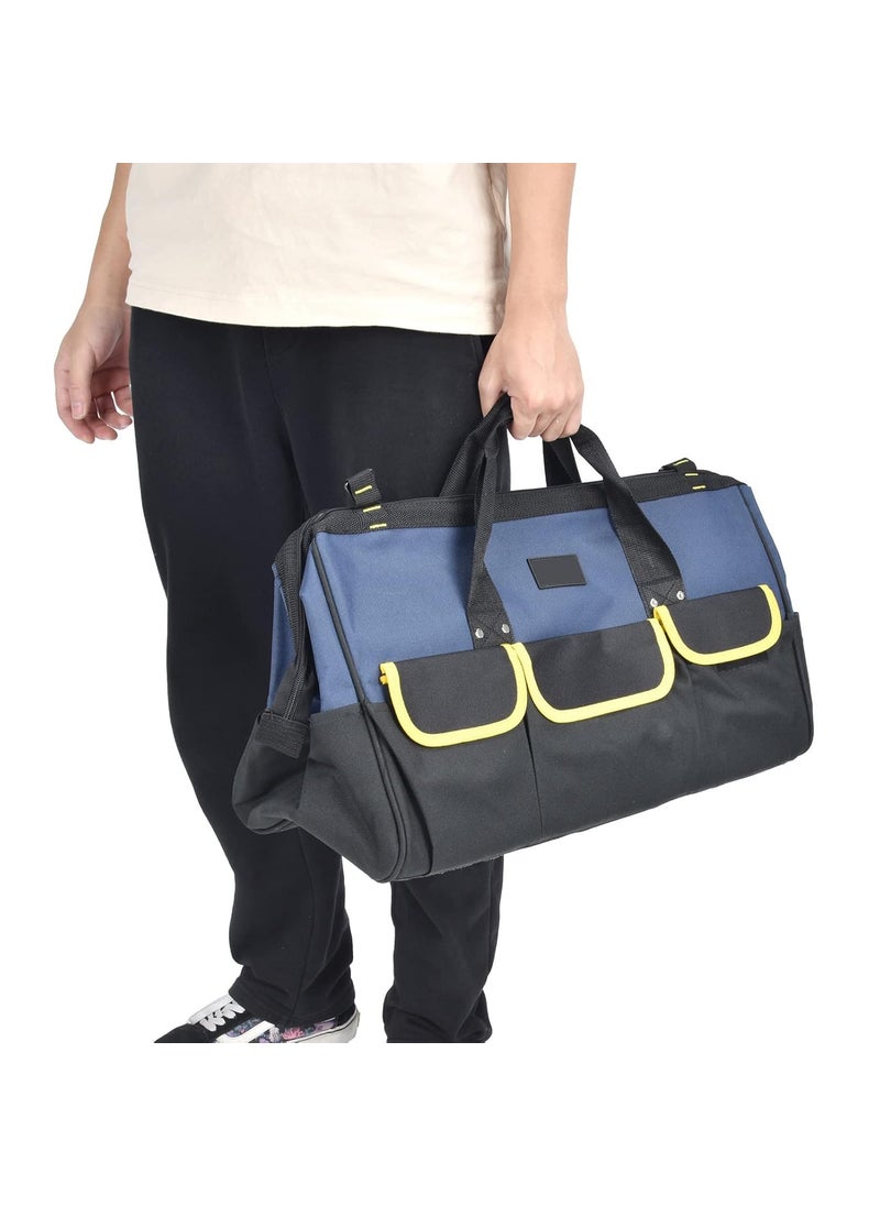 GLIVE (LABEL) GLIVE LABEL Tools Storage Bag Electrician Tool Bag Tool bag Organizer Drill bag Tool bags for Electricians Heavy Duty with Waterproof Molded Base Large Tool Bag Wide Mouth Tool Tote  - Image 2