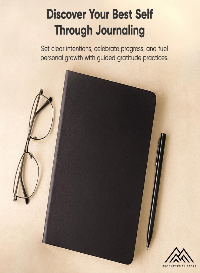 PRODUCTIVITY STORE Gratitude & Self-Care Journal - Guided Mindfulness & Mental Health Journal All-in-One with Prompts for Self Discovery - Daily Journal for Men & Women (A5, Black) - PRODUCTIVITY STORE - Image 2