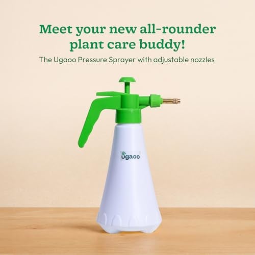 Ugaoo Pressure Spray Pump Bottle Sprayer for Home Garden Plants - 1 LTR. (White) - Image 2