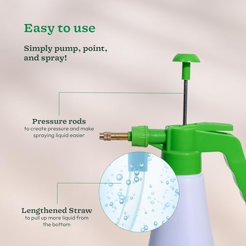 Ugaoo Pressure Spray Pump Bottle Sprayer for Home Garden Plants - 1 LTR. (White) - Image 4