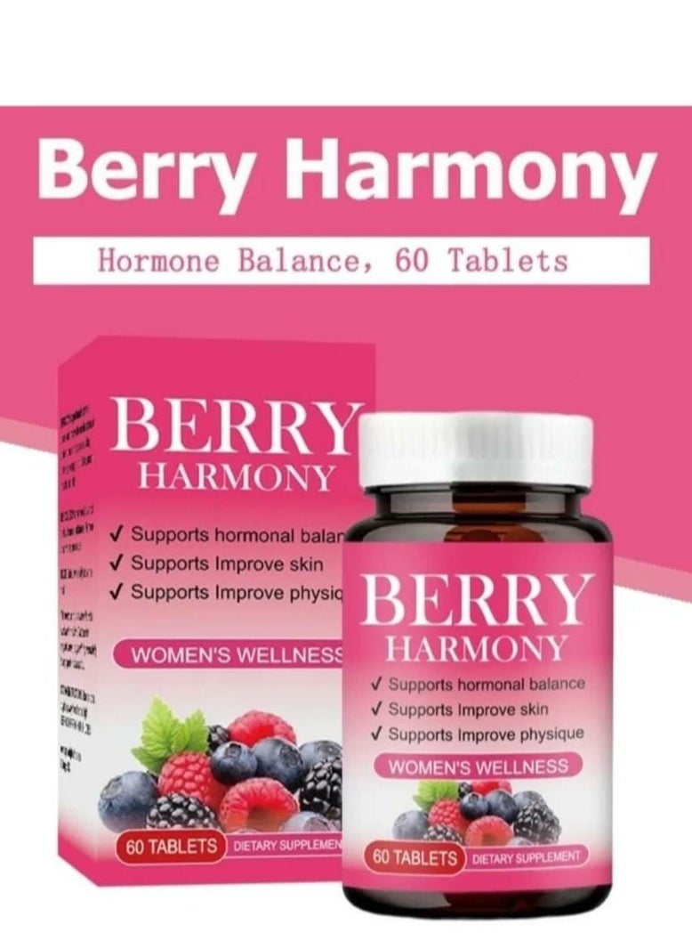 elicare - Berry Harmony Balance Female Hormones 60 Tablets - Image 1