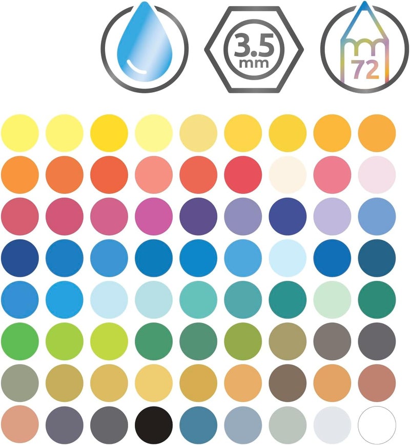Derwent Watercolour Pencils Set of 72 in Wooden Gift Box - Professional Quality Multi-Colour Art Supplies - Image 4