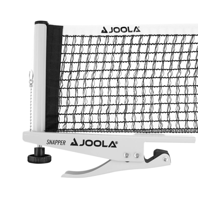 JOOLA Snapper Professional Table Tennis Net and Post Set Portable and Easy Setup 72 Regulation Size Ping Pong Spring Activated Clamp Net Silver