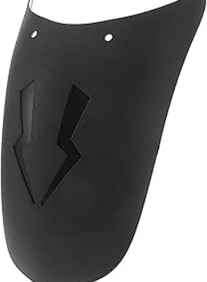 Motorcycle Front Mudguard Extension Splash Protection Wind Resistant Accessory Black - Image 1