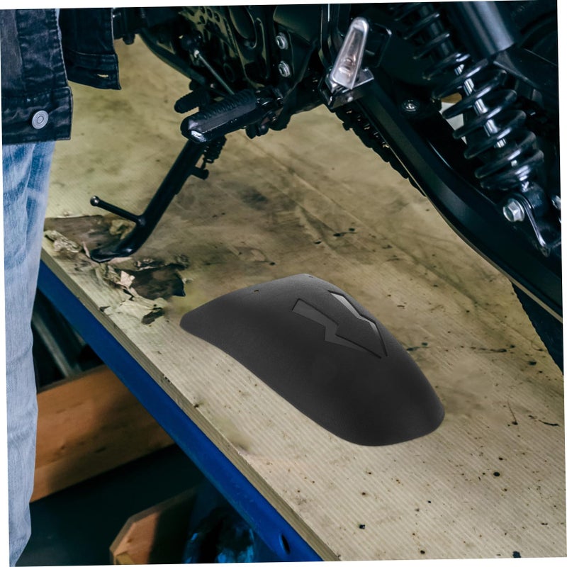 Motorcycle Front Mudguard Extension Splash Protection Wind Resistant Accessory Black - Image 5