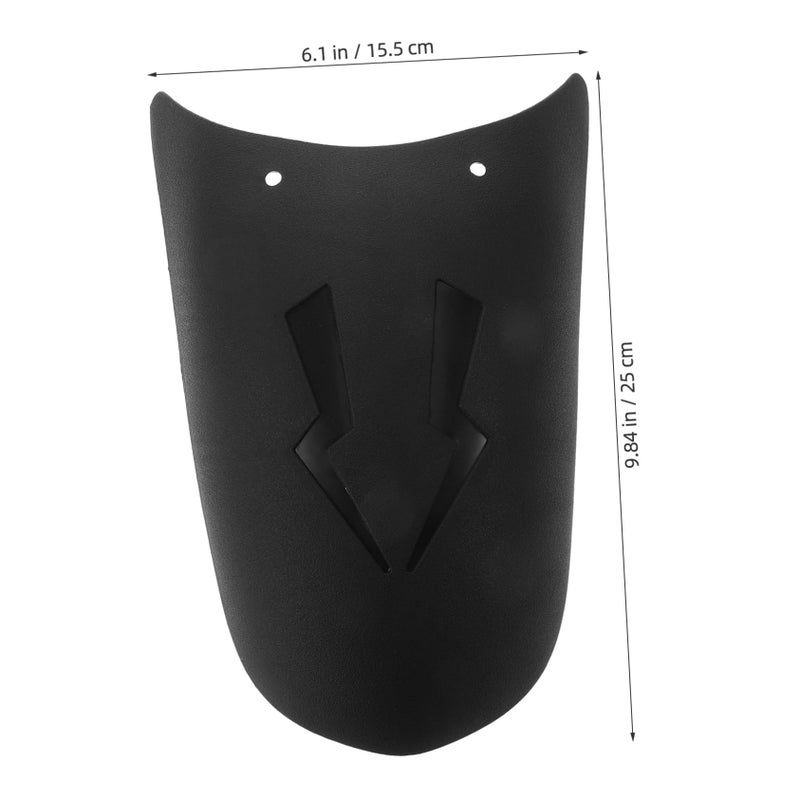Motorcycle Front Mudguard Extension Splash Protection Wind Resistant Accessory Black - Image 3
