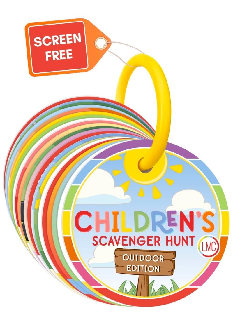 LMC Products Children's Scavenger Hunt: Outdoor Edition | Toddler Activities | Games for 2, 3 Year Old's & Up | Kids Educational Scavenger Hunt Cards (Classic) - Image 1