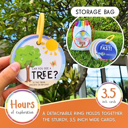 LMC Products Children's Scavenger Hunt: Outdoor Edition | Toddler Activities | Games for 2, 3 Year Old's & Up | Kids Educational Scavenger Hunt Cards (Classic) - Image 5