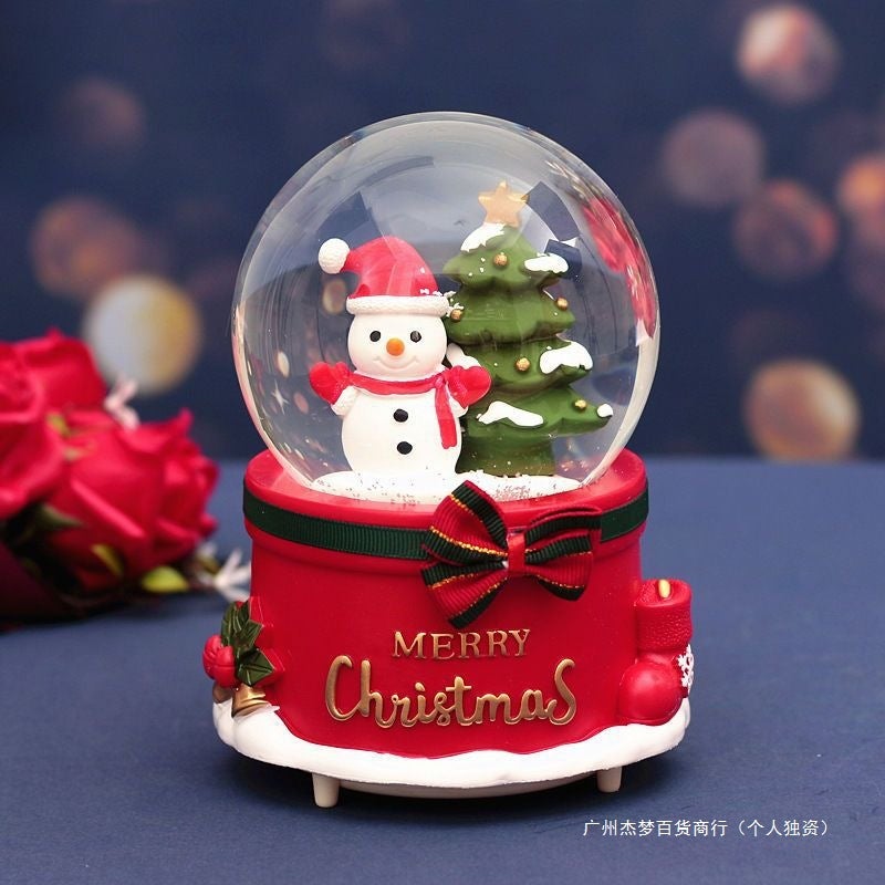 Gift Girls Glowing Christmas Music Box Santa Claus Snowflake Christmas Eve Crystal Ball Children'S Gift - Image 5