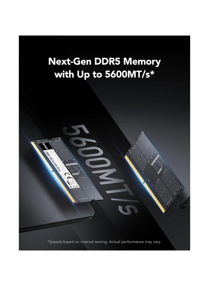 ليكسار ذاكرة RAM DDR5 SODIMM سعة 8GB بتردد 5600MHz 262-Pين ذاكرة SODIMM عالية الأداء لأجهزة اللابتوب/أجهزة الكمبيوتر الكل في واحد Intel NUC Mini PC 1.1V CL46-45-45-90 (LD5S08G56C46ST-BGS) - Image 3