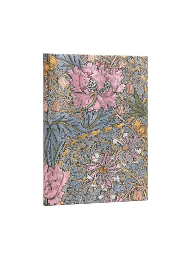 Morris Pink Honeysuckle William Morris Ultra Unlined Hardcover Journal - Hardback
