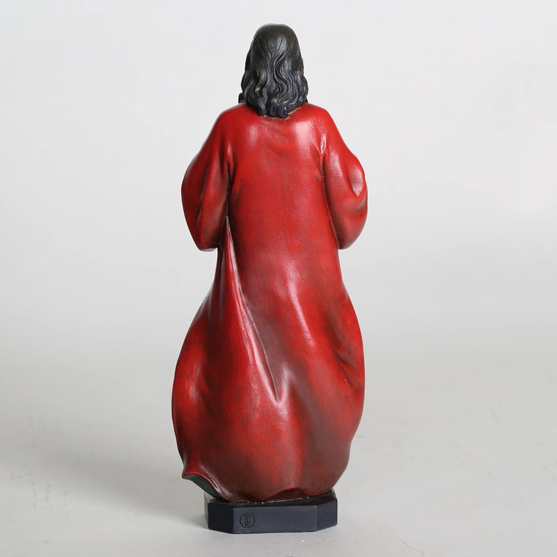 BC BUILDCLASSIC BC Catholic Sacred Heart of Jesus Statue, 10" H Jesus Christ Figure, Religious Catholic Gifts, Inspirational Indoor Home Decor, Hand Painted by Buildclassic - Image 5