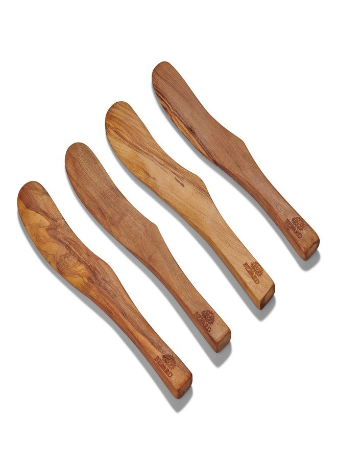 Berard Acero Olive Wood 6 Inch Spreader, Set of 4 - Image 2