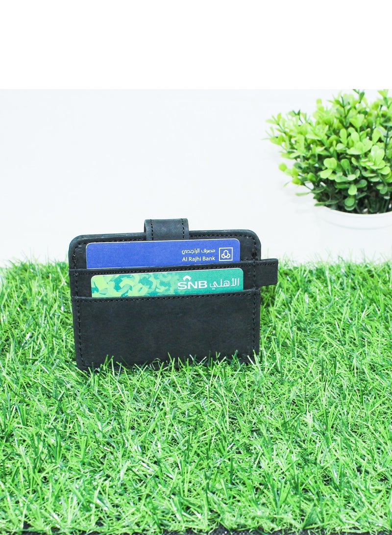 ISHWAZ Original Leather wallet for cards now carry your debit credit ID and all kind of cards with this amazing beautiful wallet with 5 wide and high quality pockets  - Image 1
