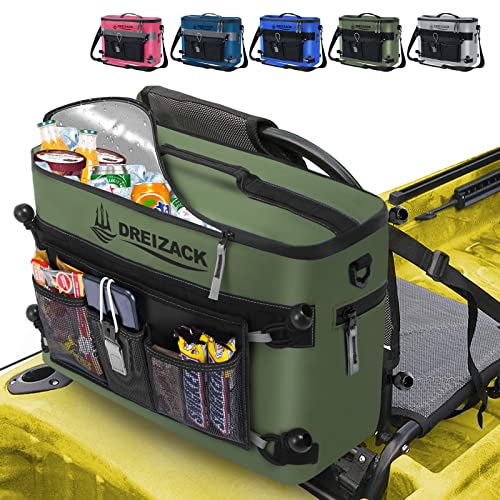 Dreizack Kayak Cooler Behind Seat, Waterproof Camping Cooler for Kayaking,Paddleboard Coolers Compatible with Lawn-Chair Seat Kayak Accessories Cooler Bag Kayak Coolers Tow Behind for Fishing - Image 1