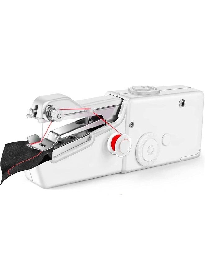MOMENT Handheld Sewing Machine, Mini Portable Stitching Machine For Beginners Diy Fabrics Clothes Home Travel, Cordless Electric Mending Machine For Home Quick Repairing And Stitch Handicrafts - Image 1