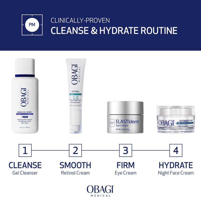 Obagi Medical Obagi Hydrate Luxe Ultra-Rich Facial Moisturizer - Non-Comedogenic with Tara Seed Extract and Biomimetic Peptides - Intensive Night Face Cream for Dry, Sensitive or Aging Skin - 1.7 oz - Image 5