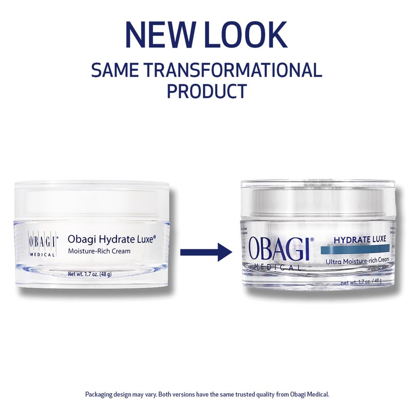 Obagi Medical Obagi Hydrate Luxe Ultra-Rich Facial Moisturizer - Non-Comedogenic with Tara Seed Extract and Biomimetic Peptides - Intensive Night Face Cream for Dry, Sensitive or Aging Skin - 1.7 oz - Image 2