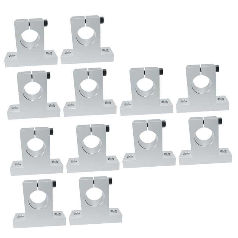 Ciieeo 3sets 4pcs Printer Shaft Support Bracket Clamping Guide Compatible with Durable Linear Rail Support Easy to Assemble Practical Printing Accessory 4pcs*3 - Image 1