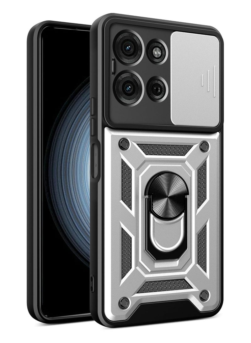 motorola moto g75 cover Generic Shield Full Protection Case With Metal Ring &Slide Camera Cover For moto g75 case