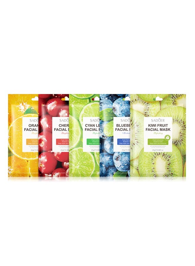 SADOER Face Mask Skin Care&Beauty Facial Sheet Mask,Plant Nutrition Antioxidant Facial Sheet Mask-Premium Essence Moisturizing Anti-aging Hydrating Face Masks - Image 1