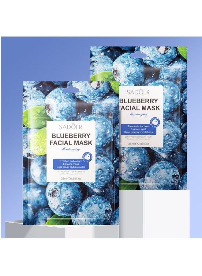 SADOER Face Mask Skin Care&Beauty Facial Sheet Mask,Plant Nutrition Antioxidant Facial Sheet Mask-Premium Essence Moisturizing Anti-aging Hydrating Face Masks - Image 5