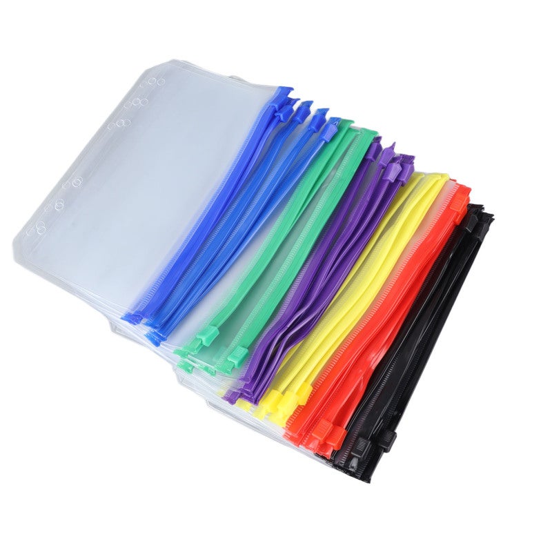 A6 Zipper Folders:  Premium PVC Waterproof Tear Resistant Semi Translucent - Lightweight Portable Reusable Plastic Folders for Office Organization, School Supplies and Travel Organization - Image 5