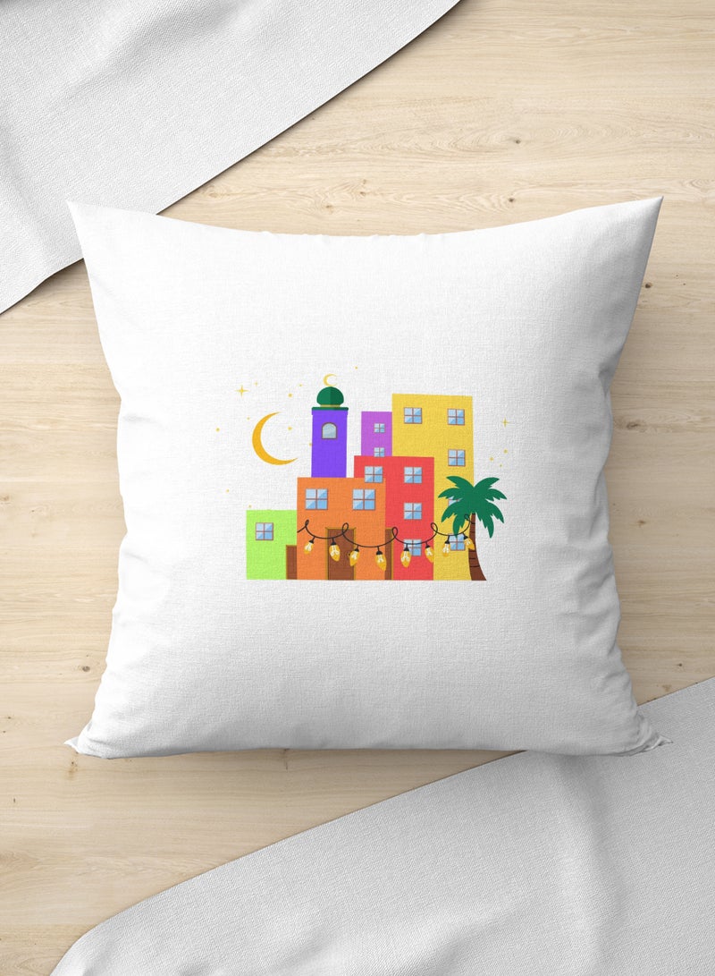 لوحة غطاء وسادة من البوليستر بتصميم هلال رمضان - Image 3