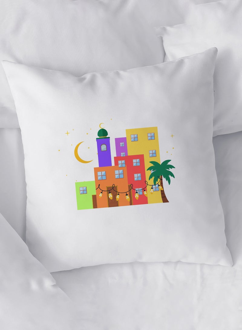 لوحة غطاء وسادة من البوليستر بتصميم هلال رمضان - Image 2