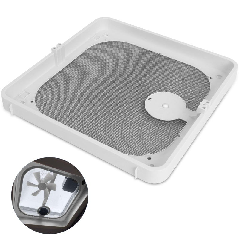 Zejoot Roof Vent Frame Screen Replacement BVC0573-31 13.5"X13.5" Compatible with Ventadome Roof Vent V2092,V2094, V2110,V2119,V2310,V2392, Birch White - Image 1