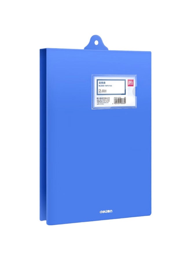 Deli A4 Wall-Mountable Vertical File Folder, Hanging File Holder, Metal Hanging Clip, Single Strong Clip Board, Attendance Sign-In Daily Record Folder, Office 5333 - Image 1