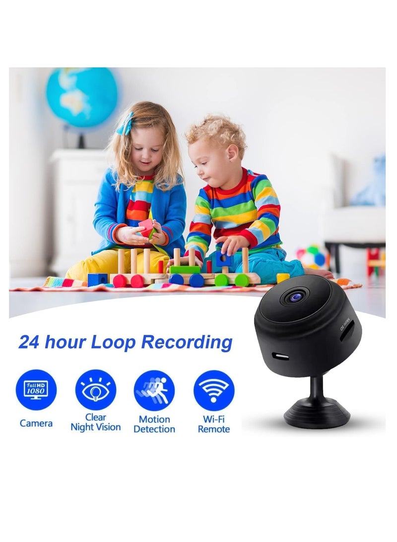 Excefore Wireless Security Camera Mini Outdoor/Indoor with Audio,Hidden Camera, Home Surveillance Camera, 1080P IP HD Build-in Battery 350mah，Infrared Night Vision Dome Camera - Image 5