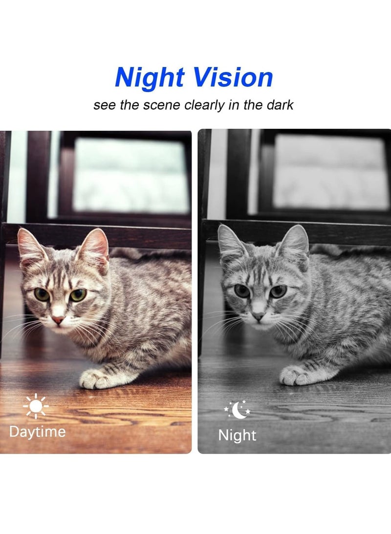 Excefore Wireless Security Camera Mini Outdoor/Indoor with Audio,Hidden Camera, Home Surveillance Camera, 1080P IP HD Build-in Battery 350mah，Infrared Night Vision Dome Camera - Image 4