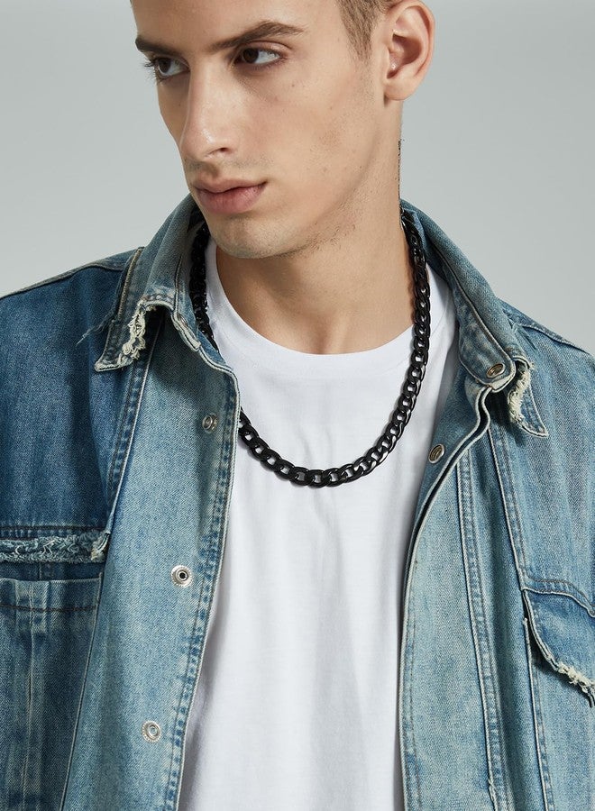 ChainsHouse قلادة سلسلة كوبية من ChainsHouse للرجال والنساء، بعرض 3 مم/4 مم/5 مم/8 مم/9 مم/12 مم/15 مم، مصنوعة من الفولاذ المقاوم للصدأ/مطلية بالذهب عيار 18 قيراطًا، بأنواع مختلفة من السلاسل: فيجارو/بوكس/كيرب، وبأطوال 14 بوصة/18 بوصة/20 بوصة/22 بوصة/24 بوصة/26 بوصة/28 بوصة/30 بوصة. - Image 5