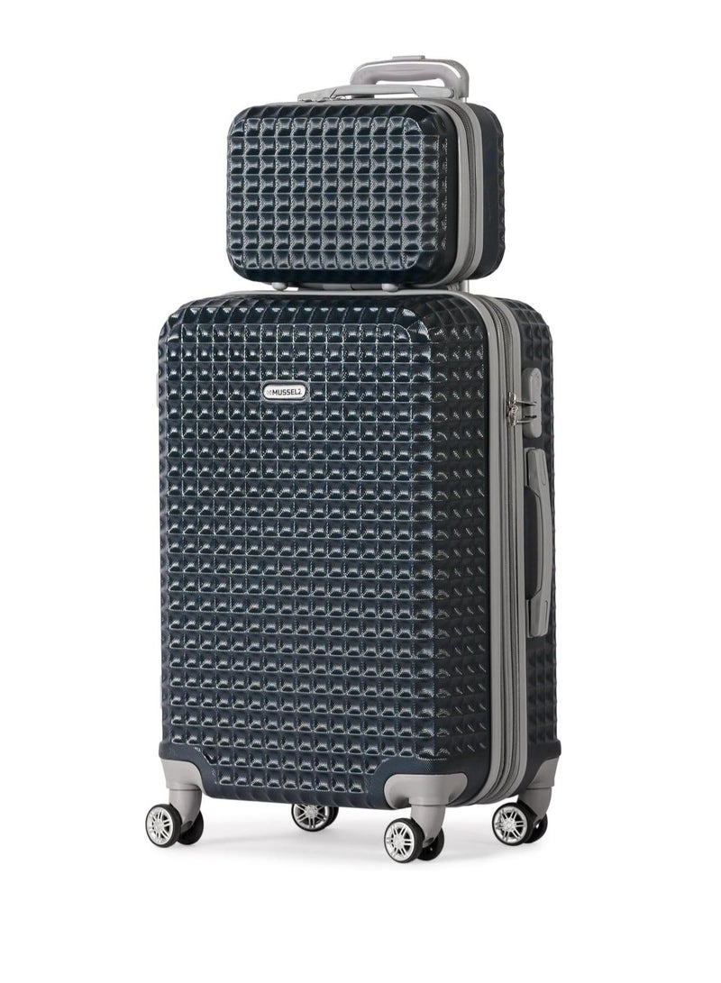 6-Piece Luggage Set in Assorted Sizes (12", 14", 18", 20", 24", 28") - Dark Blue - Image 2