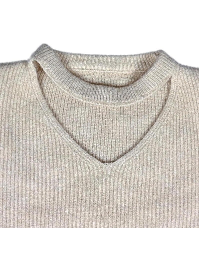 بونكا بلوفر بيج مضلع برقبة واسعة على شكل V للنساء والفتيات من بونكا - Image 4