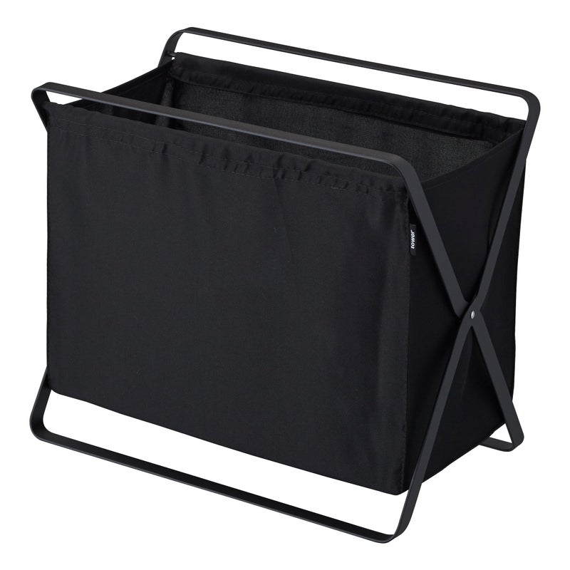Yamazaki Yamazaki Home Tower Space Saving Storage Hamper  Floor 16  Steel  85 Gallon 32 Liters