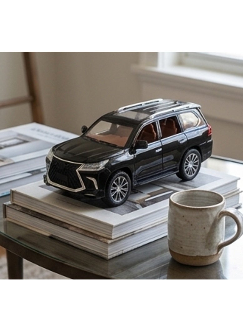 TOY GARDEN 1:24 Scale Simulation of LX Model SUV Diecast Car – Pull Back Off-Road Alloy Toy Vehicle with Sound & Light – Gift for Boys & Girls - Image 5