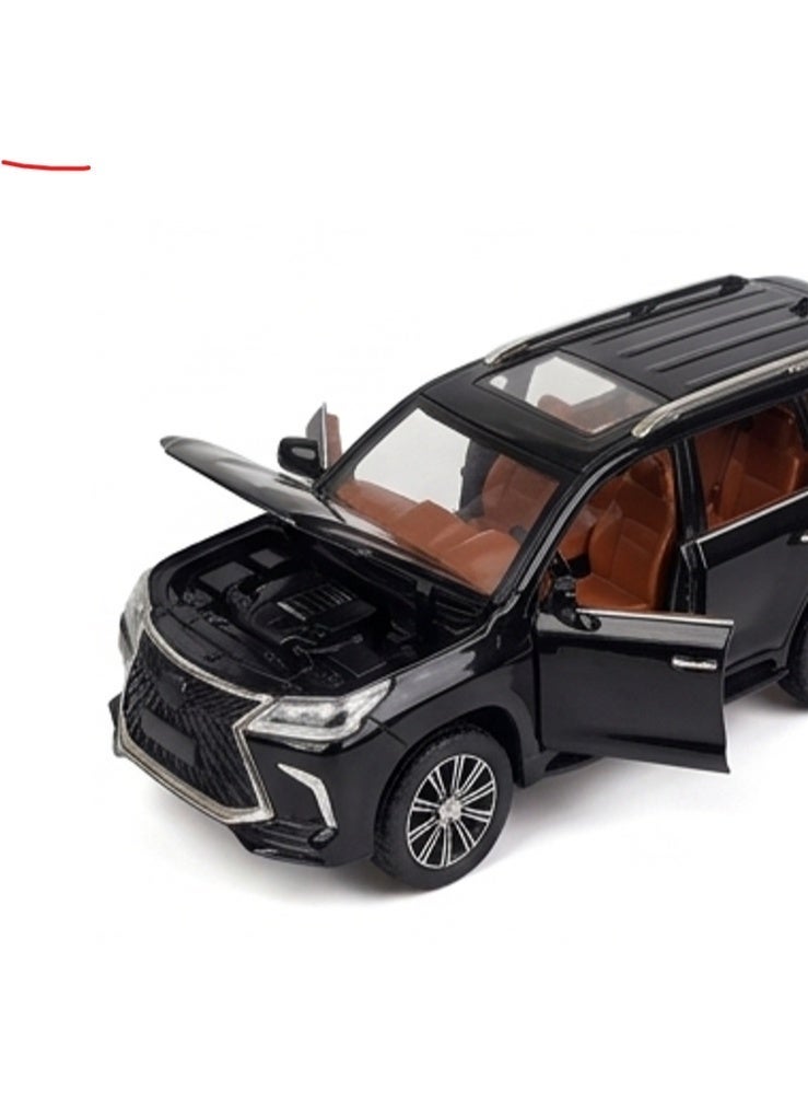 TOY GARDEN 1:24 Scale Simulation of LX Model SUV Diecast Car – Pull Back Off-Road Alloy Toy Vehicle with Sound & Light – Gift for Boys & Girls - Image 3