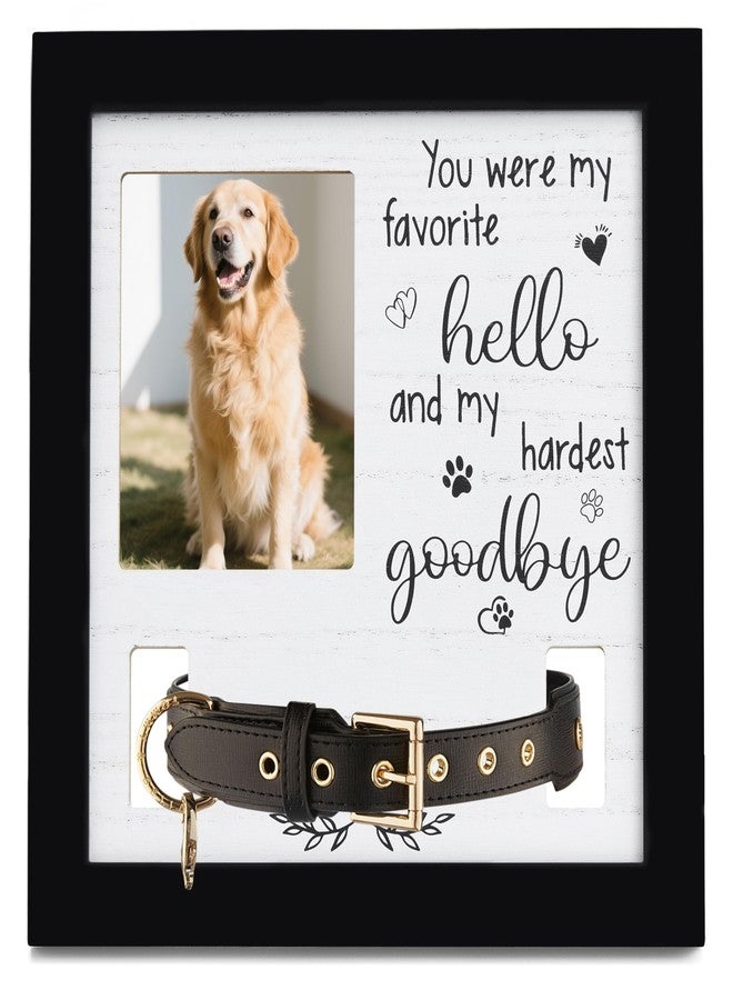 goodleben Dog Memorial Gifts for Loss of Dog, Pet Memorial Frame with Collar Holder, Dog Collar Memorial Frame for Dog Lovers, Pet Sympathy Remembrance Gift - Image 1