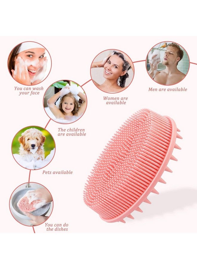 PRAMANTA Bath Shower Brush Scrubber Body Exfoliator for Skin Hair Brush Head Scalp Massage Bath Brush (1Pcs) - Image 2