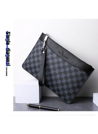 Mens Plaid Clutch Large Envelope Wallet Black Plaid - pzsku/ZE5B418C58F247E565CB7Z/45/1746216456/9e369dc7-d149-4fac-ab3c-16dd796dbe14