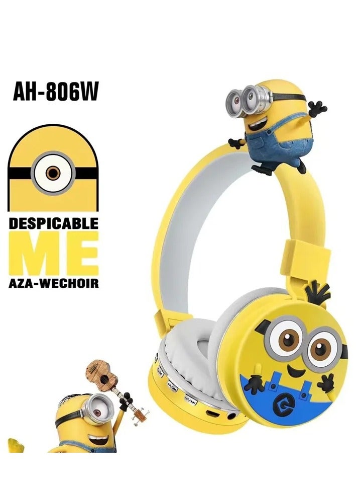 Minions Cartoon Kids Wireless Bluetooth Headphone - Image 2