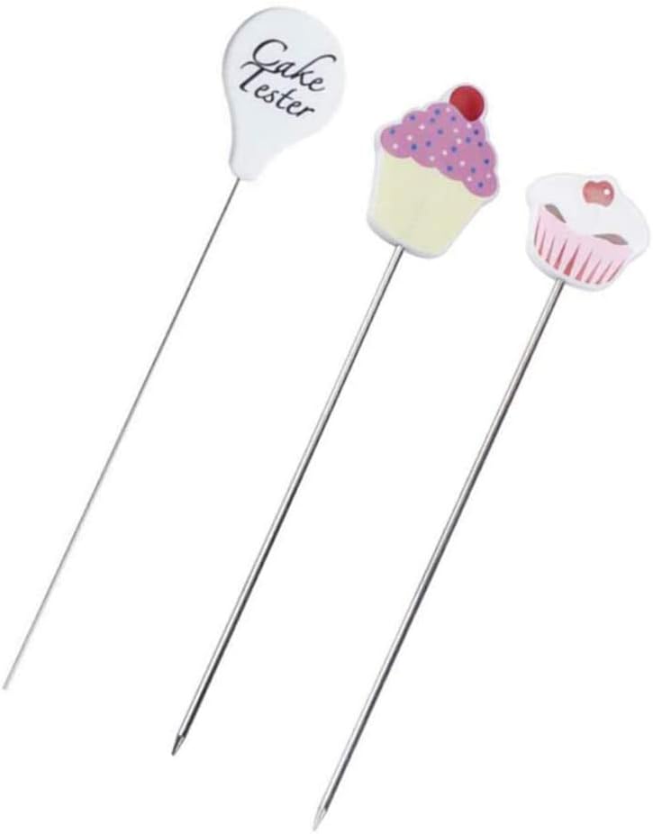 Newooh 3Pcs Stainless Steel Cake Tester Probe Cake Tester Biscuits Baking Test Needle DIY Baking Tool for Cake Bread Muffin Testing - Image 1