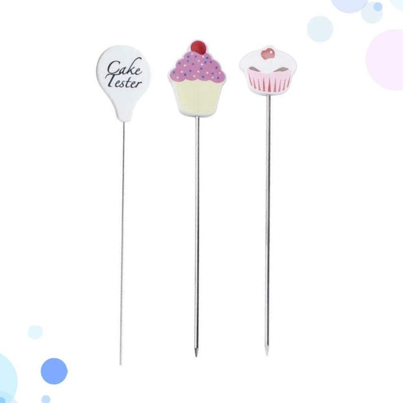 Newooh 3Pcs Stainless Steel Cake Tester Probe Cake Tester Biscuits Baking Test Needle DIY Baking Tool for Cake Bread Muffin Testing - Image 3