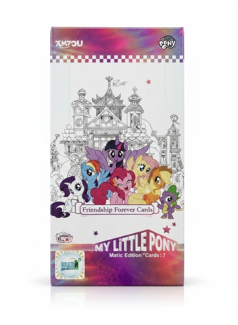 Kayou Hasbro My Little Pony Moon Edition Box (50 Cards) - Friendship S1 English Booster Pack – Collectible Trading Cards 10 pack Box - Image 2