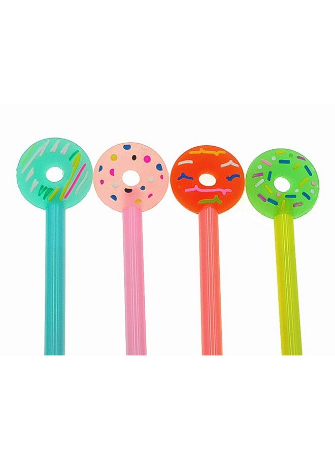ALIMITOPIA 12Pcs Gel Pen Black Ink Donut Roller Marker Pen(Candy Colors Donut Styling)  - Image 4