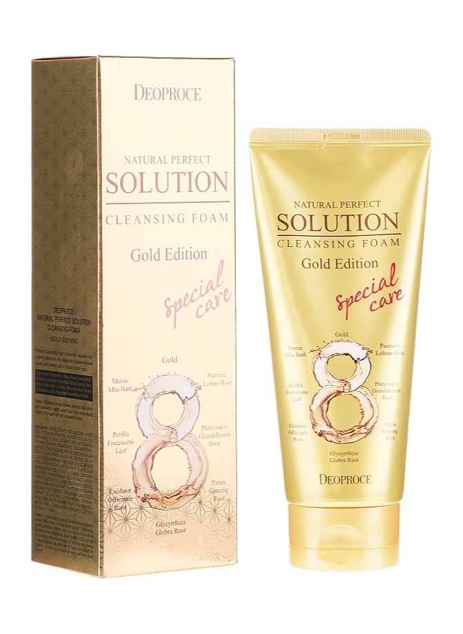 DEOPROCE - DEOPROCE NATURAL PERPECT  SOLUTION CLEANSING FOAM SNAIL  170g - Image 1