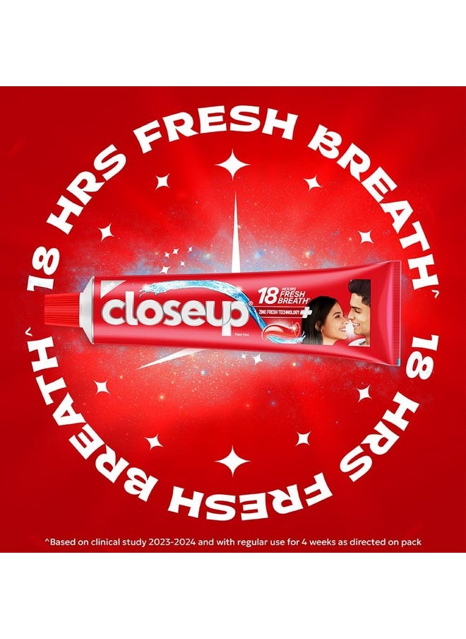 Closeup Toothpaste | Long Lasting 18 Hours Of Fresh Breath & White Teeth - 300G (Pack Of 2)  - Image 4