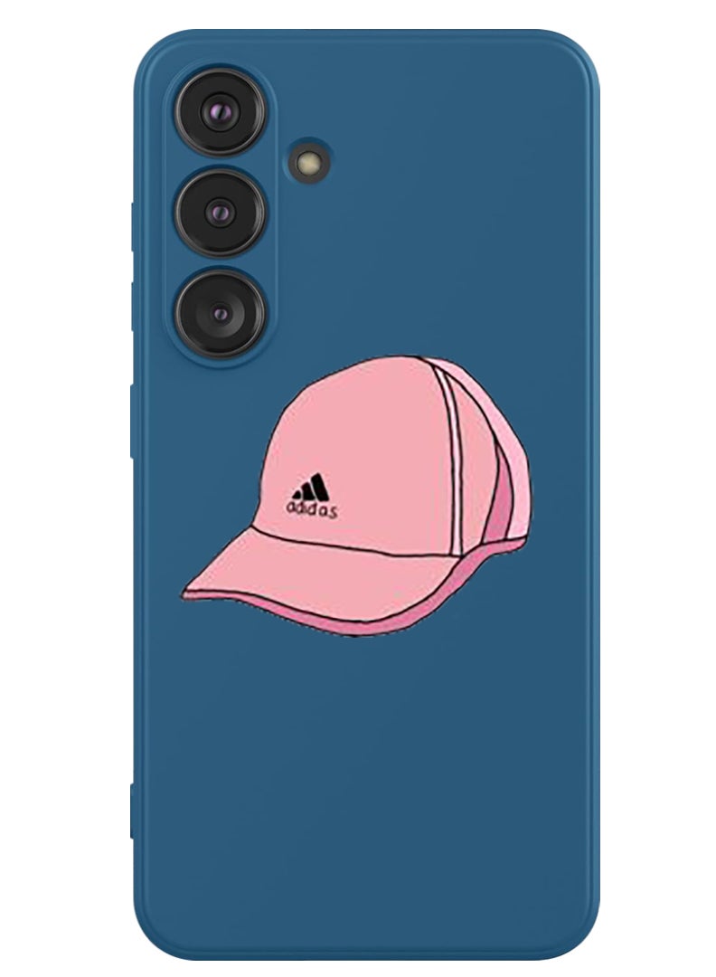 Theodor Protective Slim Fit Case Liquid Silicone Cover with Full Body Protection Anti-Scratch Shockproof Case For Samsung Galaxy S24 (Blue) - Cap - Image 1